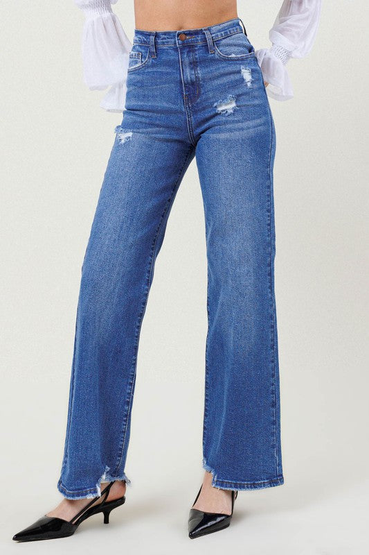 High Rise Wide Leg Jeans