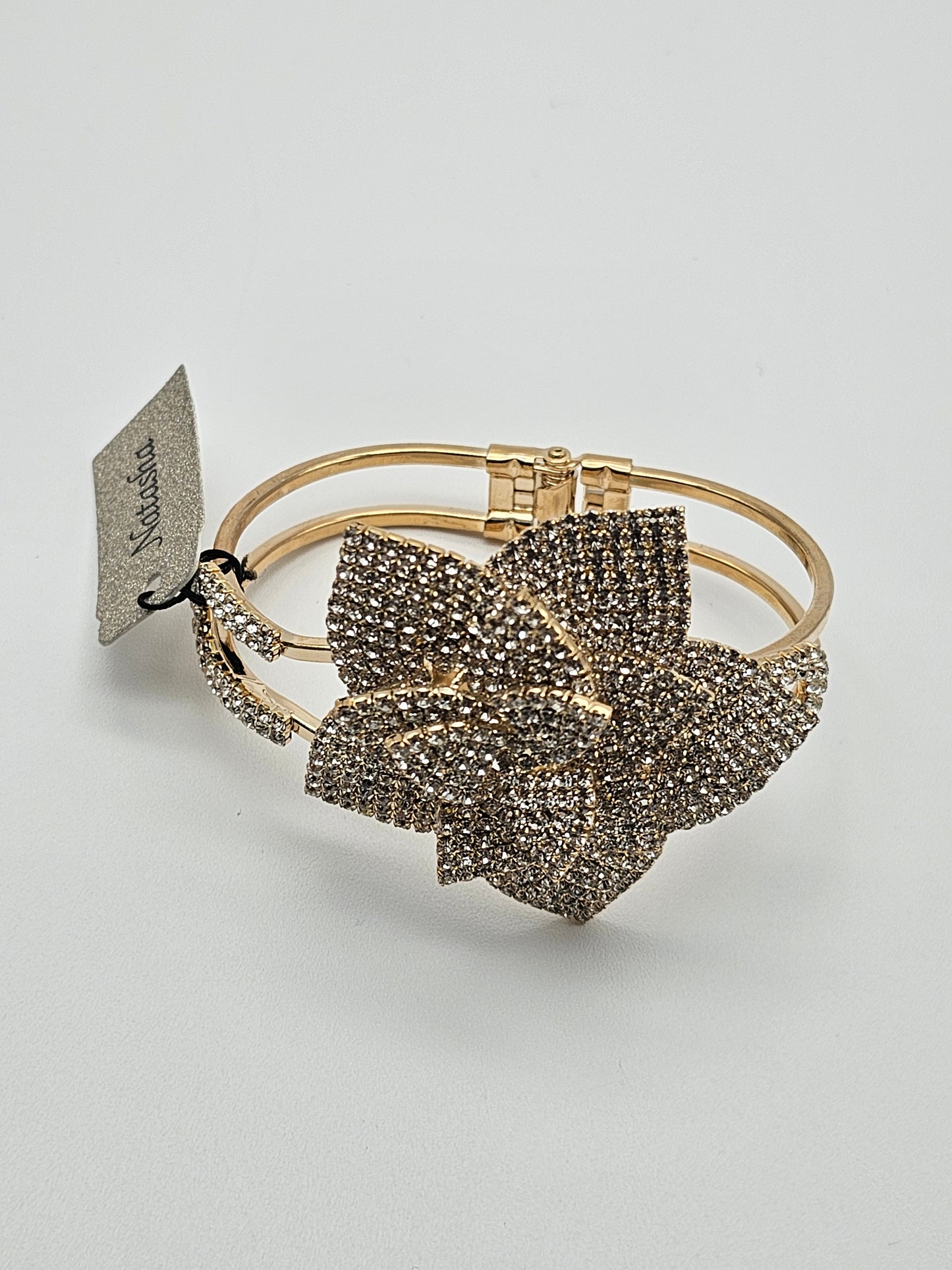 Encrusted Floral Bracelet