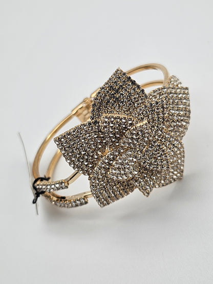 Encrusted Floral Bracelet