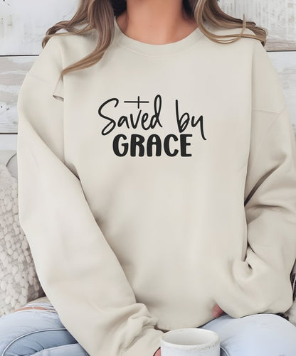 Saved by Grace Graphic Sweatshirt